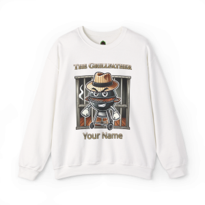 The Grillfather – Charcoal Crewneck Sweatshirt